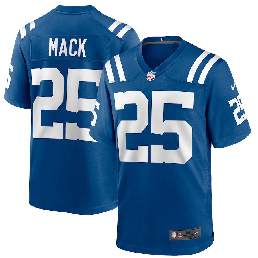 Men Indianapolis Colts #25 Marlon Mack Nike Royal Game NFL Jersey